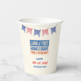 BBQ-feest Patriottisch Amerikaans 4 juli tafel Papieren Bekers