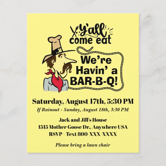 BBQ Flyer (Voorkant)