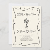 BBQ Gender Reveal Invitation Kaart (Voorkant)