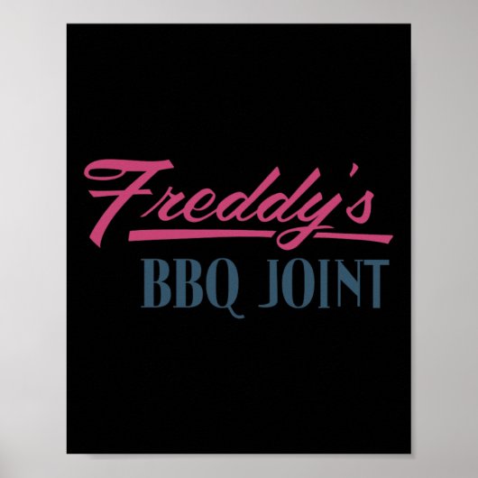 Bbq-gewricht van Freddy Poster (Voorkant)