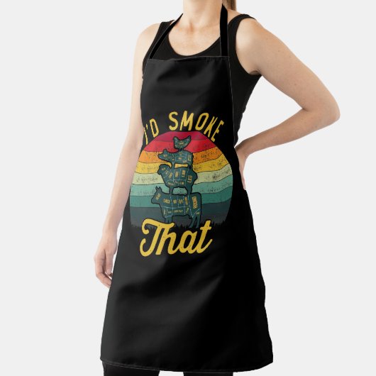 BBQ Gifts - Ik zou dat roken Schort (Insitu)