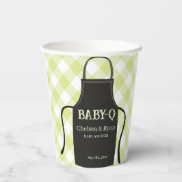 Bbq Gingham Baby shower  Papieren Bekers