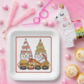 BBQ Gnomen Papieren Bordje (Feest)