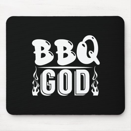 Bbq God Grill Barbecue-fanaat Muismat (Voorkant)
