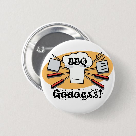 BBQ Goddess Ronde Button 5,7 Cm (Voorkant /achterkant)