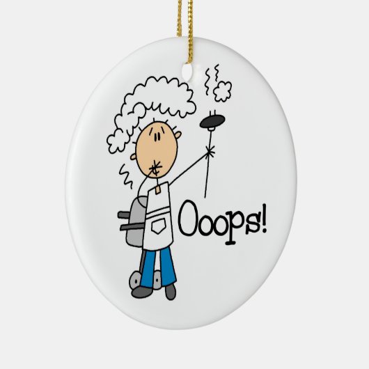 BBQ Gone Bad Keramisch Ornament (Rechts)