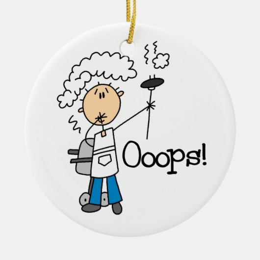 BBQ Gone Bad Keramisch Ornament (Voorkant)