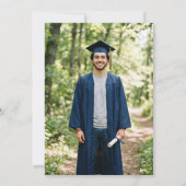 BBQ Graduation Party Invitation Photo Back Kaart (Achterkant)