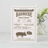 BBQ Graduation Party of Any Celebration Party Kaart (Staand voorkant)