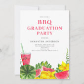 BBQ Graduation Party uitnodiging (Voorkant)