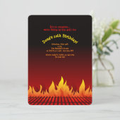 BBQ Grating Invitation Kaart (Staand voorkant)