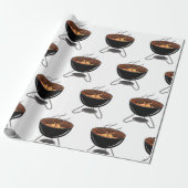 BBQ Grill Cadeaupapier (Uitgerold)