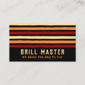 BBQ Grill Catering Visitekaartje (Voorkant)