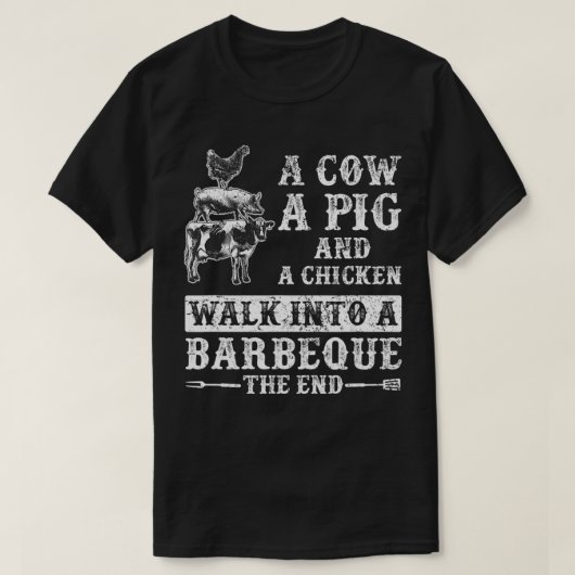 BBQ Grill Chef Gift Barbecue T-shirt (Design voorkant)