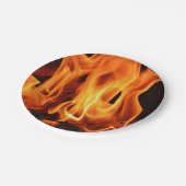 BBQ Grill Fire Flames Papieren Bordje (Gekanteld)