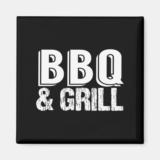 Bbq-grill koken enthousiast zomer magneet (Voorkant)