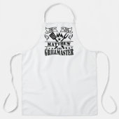 BBQ Grill Master Het Man De Mythe Gepersonaliseerd Schort (Voorkant)
