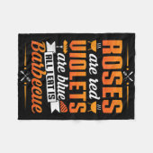 BBQ Grill Master Pun Shirt - Grappig Barbecue Chef Fleece Deken (Voorkant (Horizontaal))