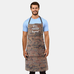 BBQ Grill Master  Red Black Brick Wall Mannen Schort