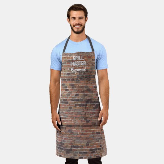 BBQ Grill Master  Red Black Brick Wall Mannen Schort (Gedragen)