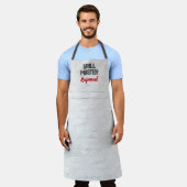 BBQ Grill Master Rustic White Brick Wall Mannen Schort (Gedragen)