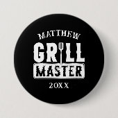 BBQ Grill Master Specialized Best Dad's Ronde Button 7,6 Cm (Voorkant)