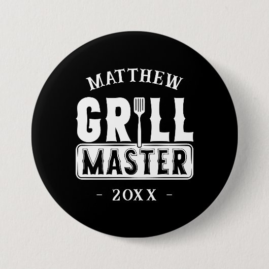 BBQ Grill Master Specialized Best Dad's Ronde Button 7,6 Cm (Voorkant)