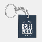 BBQ Grill Master Specialized Best Dad's Sleutelhanger (Voorkant Links)