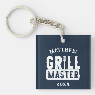 BBQ Grill Master Specialized Best Dad's Sleutelhanger