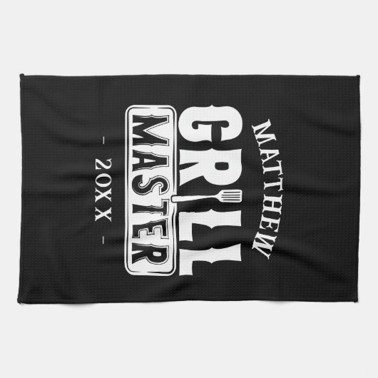 BBQ Grill Master Specialized Best Dad's Theedoek (Horizontaal)