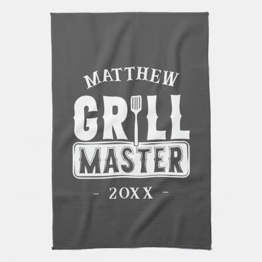 BBQ Grill Master Specialized Best Dad's Theedoek (Verticaal)
