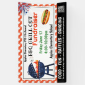 BBQ Grill Out Fondsenwervende Banner | Aangepaste (Verticaal)