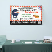 BBQ GRILL out Fondsenwerving PTO PTA Kerk Banner (Beurs)