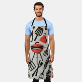 BBQ Grill Patroon Schort (Gedragen)