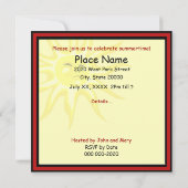 BBQ Grill Picnic Backyard-uitnodiging Kaart (Achterkant)