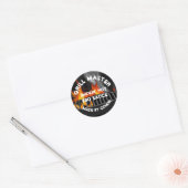 BBQ Grill Sauce Smokin Hot Circle Ronde Sticker (Envelop)