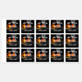 BBQ Grill Sauce Smokin Hot Square Etiketten Labels (Vel)
