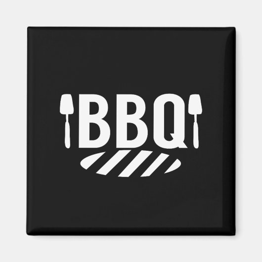 Bbq-grill zomer kookfeest barbecue magneet (Voorkant)