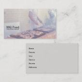 BBQ Grilled Food Summer Outdoor Cookout Visitekaartje (Voorkant / Achterkant)