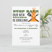 BBQ Grillen Grappige Nieuwe Buurman Housewarming P Kaart (Staand voorkant)