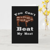 BBQ Grillen Vlees Grill Steak Ox Rump Steak Kaart (Gele Bloem)