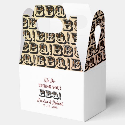 BBQ-grillfeest Bedankdoosjes (Geopend)