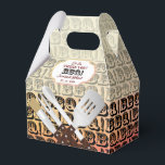 BBQ-grillfeest Bedankdoosjes<br><div class="desc">Barbecu-gereedschap: vleeskwast,  vork,  tang en spatel.</div>