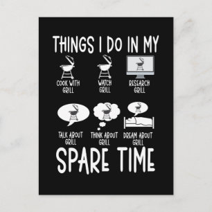 BBQ Grilling Humor Grill Meat Lover Briefkaart