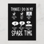 BBQ Grilling Humor Grill Meat Lover Briefkaart (Voorkant)