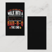 BBQ Grilling Summer Barbecue Pig Chicken Cow Visitekaartje (Voorkant / Achterkant)