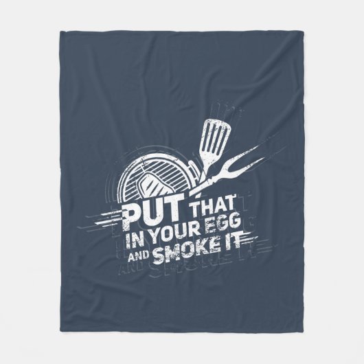 BBQ Grillmaster Outdoor Cooking Fleece Deken (Voorkant)