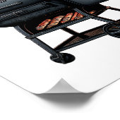 BBQ Grills Offset Smoker Byrbeque Grillen Vlees SM Poster (Hoek)