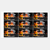 BBQ Grillsaus Smokin Hot 2,6 x 1,5" Labels (Vel)