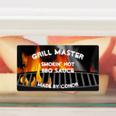 BBQ Grillsaus Smokin Hot 2,6 x 1,5" Labels (Aangebracht)